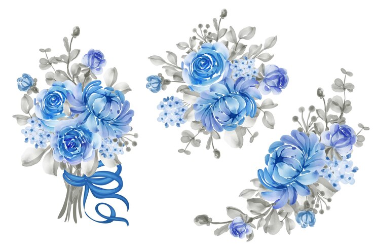 blue roses