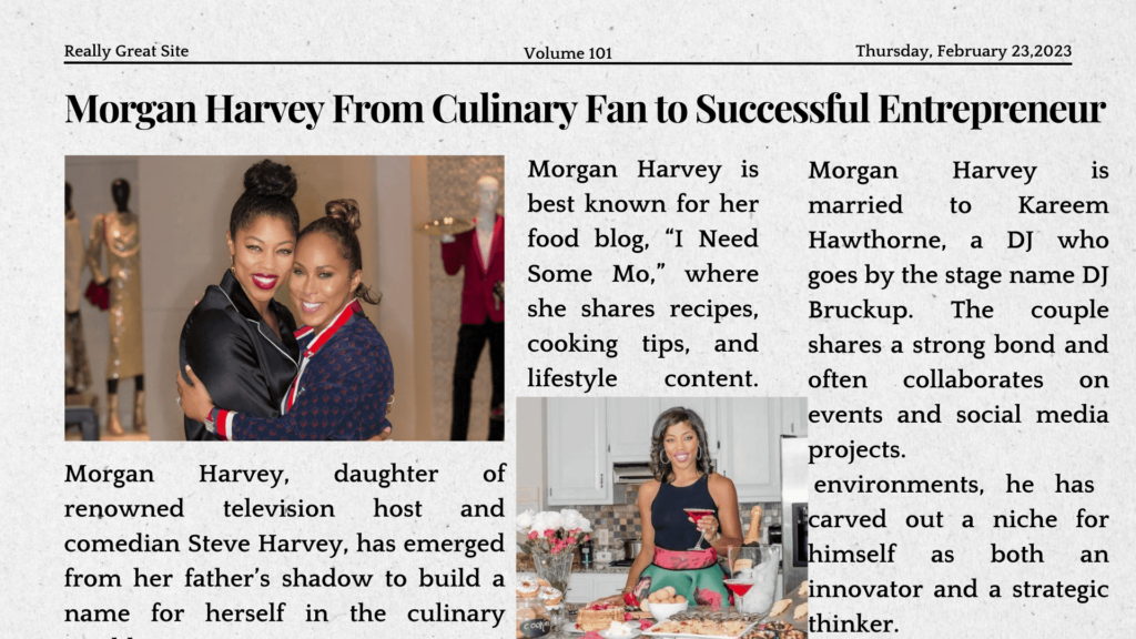 Morgan Harvey From Culinary Fan to Successful Entrepreneur